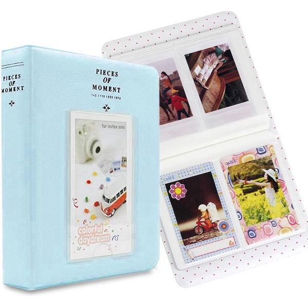 64 zakken naamkaartjes voor Fujifilm Instax Mini 8 / 7s / 70/25 / 50s / 90 (hemelsblauw)