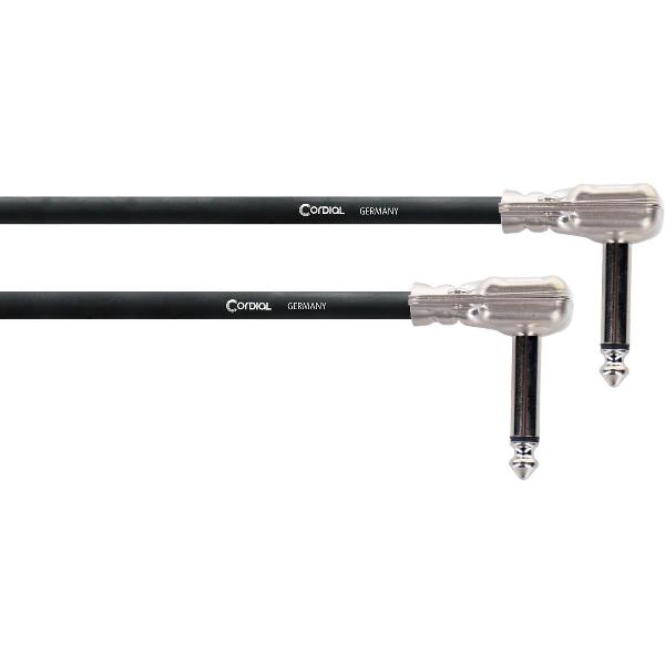 Cordial CFIP 0.30 RR - Jack-jack patchkabel, met Pancake plug, 30 cm.