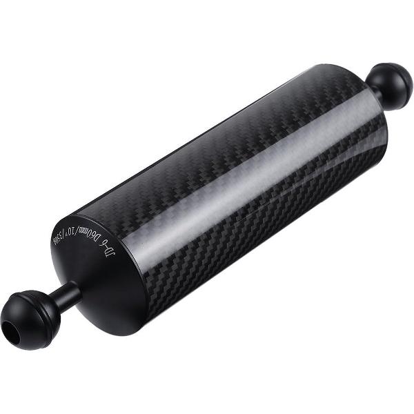 PULUZ 10,82 inch 27,5 cm lengte 60 mm diameter dubbele ballen koolstofvezel drijvende arm, bal diameter: 25 mm, drijfvermogen: 350 g