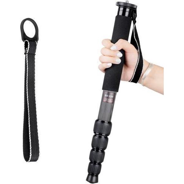 BEXIN MCS285 Portable Travel Outdoor DSLR Camera Carbon Fiber Monopod Holder (Zwart)