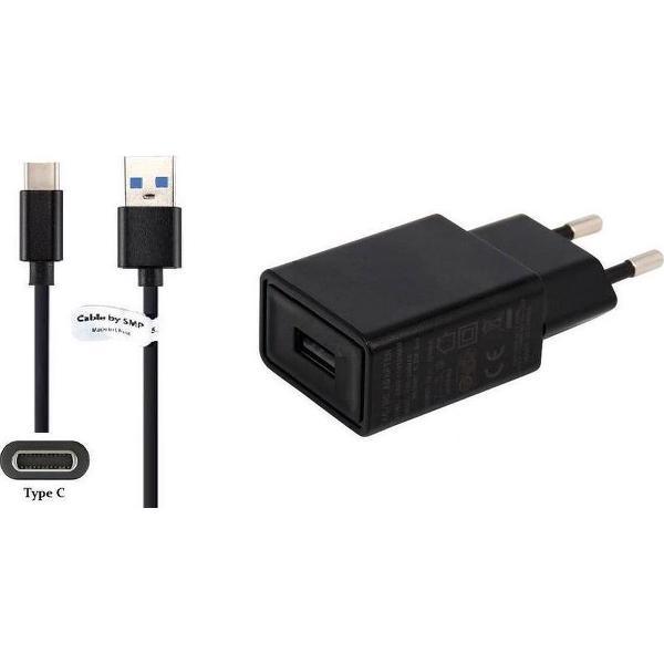 2A lader TUV gekeurd 0,5 m Oplaadkabel en oplader adapter met USB C stekker. Past ook op Samsung. O.a. Galaxy A Quantum, Note 8 Duos, S8 Plus DUOS, Note 9, S9, S9+, Note 10 Lite