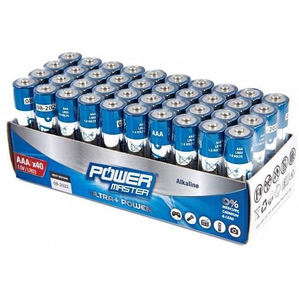 AAA super alkaline batterij LR3, 40 pk.