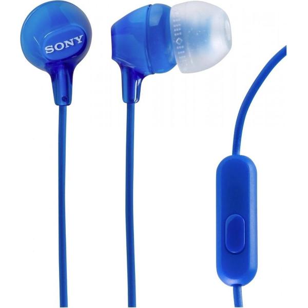 Sony MDR-EX15AP - In-ear koptelefoon - Blauw