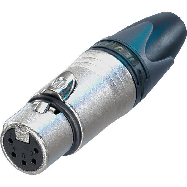 Neutrik NC5FXX XLR-connector Bus, recht Aantal polen: 5 Zilver 1 stuk(s)