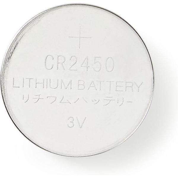 Nedis BALCR24505BL Lithium Knoopcel-batterij Cr2450 3 V 5 Stuks Blister