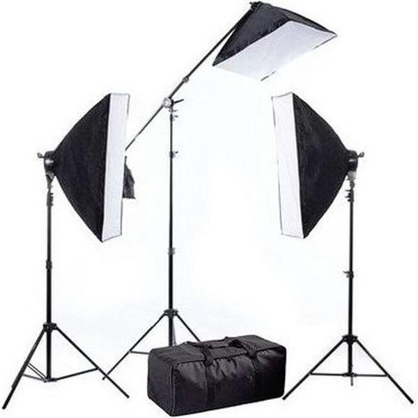 Bresser Fotostudioset - BR-2240 - Incl. 2 Lamphouders en Boomarm