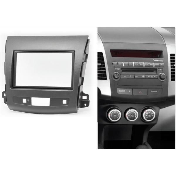2-DIN CITROEN C-Crosser 2007-2012 / MITSUBISHI Outlander XL 2006-2012 / PEUGEOT (4007) 2007-2012 frame Audiovolt 08-004
