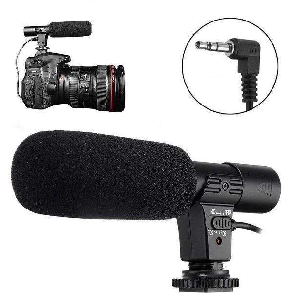 Universele Mic-01 3.5mm mic jack port Opname Camera Externe Stereo Microfoon