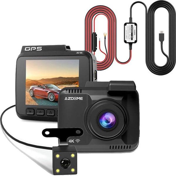 AZDome GS63H 4K 2CH Dual dashcam voor auto - Continue voeding