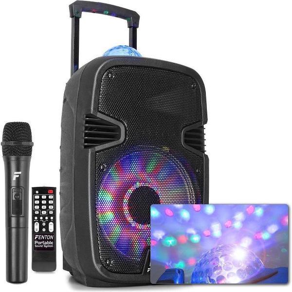 Fenton FT12JB mobiele speaker 700W met ingebouwde accu en Jelly Ball lichteffect. Incl. dr