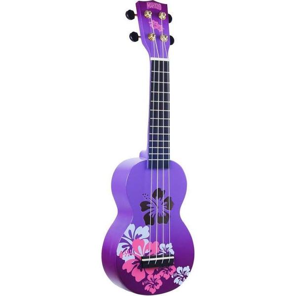 Designer Series Sop Uke - Hibiscus (Purple Burst)