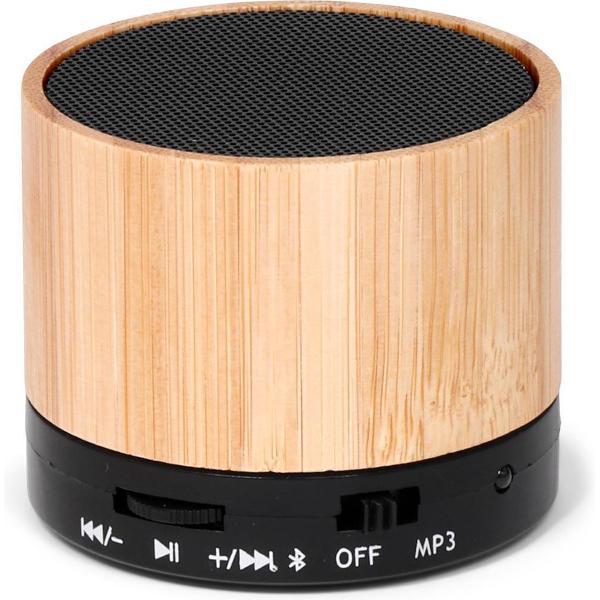 Brainz Tube Speaker Zwart Bamboo