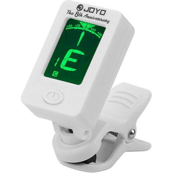 Joyo JT-01 wit kleur Clip-On Digitale Tuner 360 Graden Draaibare Gitaar Tuner