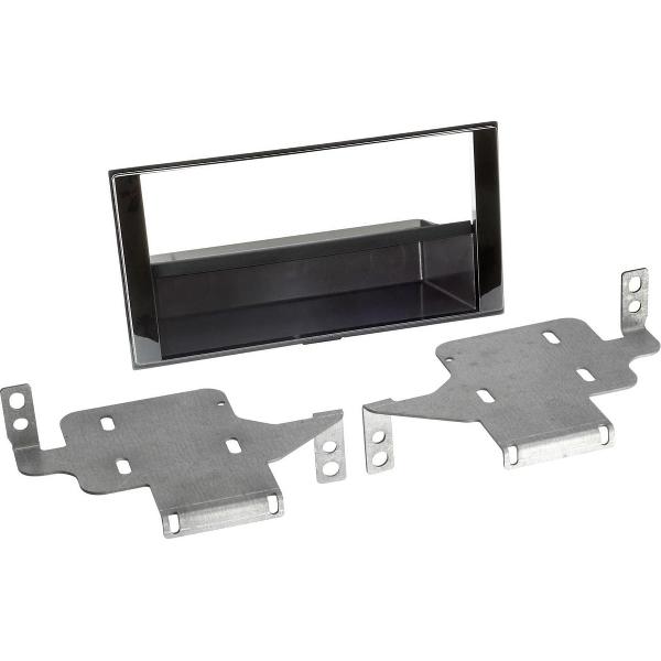 2-DIN Paneel Nissan Juke (F15 facelift) met pocket 2014-2019 Kleur: Piano Zwart