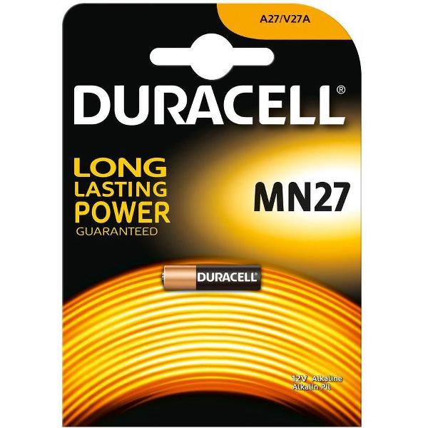 Duracell MN27 - GP27A - A27 - L828 12V alkaline batterij - 1 stuk
