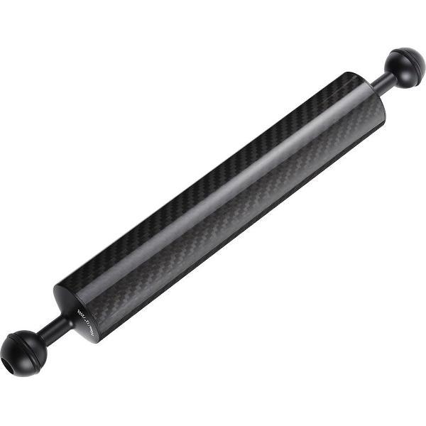 PULUZ 12,59 inch 32 cm Lengte 40 mm Diameter Dubbele ballen Drijvende arm van koolstofvezel, baldiameter: 25 mm, drijfvermogen: 200 g