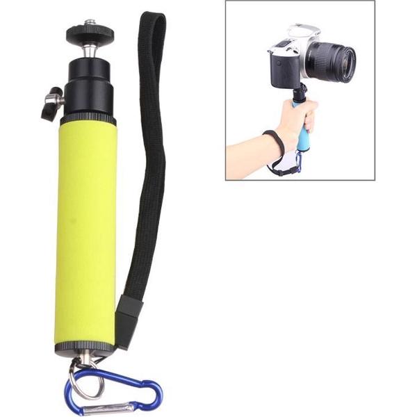 LED-flitslichthouder Spons Steadicam Handheld Monopod met Gimbal voor SLR-camera (groen)
