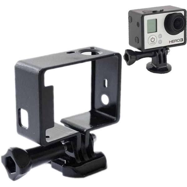 ST-65 beschermings Shell Standaard Frame Houder voor GoPro HD Hero 4 / 3+ / 3 Camera (zwart)