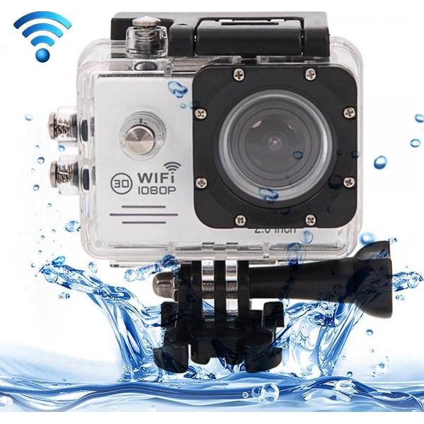 SJ7000 Full HD 1080P 2,0 inch LCD-scherm Novatek 96655 WiFi-sportcamera met waterdichte behuizing, 170 graden HD groothoeklens, 30 m waterdicht (wit)