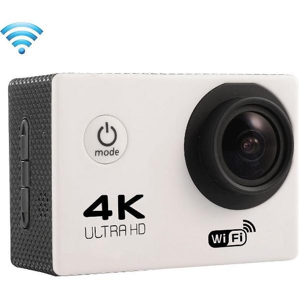 F60 2,0 inch scherm 170 graden groothoek wifi sport actiecamera camcorder met waterdichte behuizing, ondersteuning 64GB micro SD-kaart (wit)