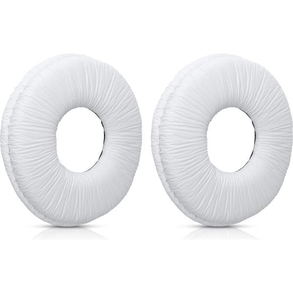 kwmobile 2x oorkussens voor Sony MDR-ZX110 / MDR-ZX310 koptelefoons - imitatieleer - voor over-ear-koptelefoon - wit