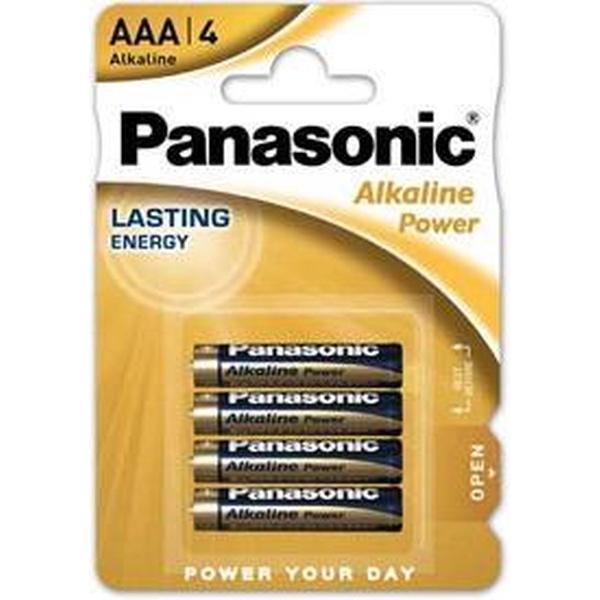 Panasonic PBALR03B4 AAA batterijen - Alkaline Power - 4 Stuks