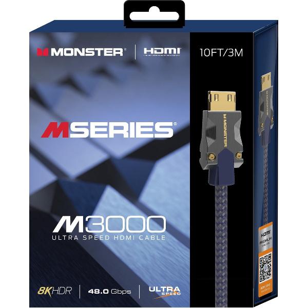 Monster M series M3 UHD Ultra High Speed HDMI Kabel Tested to 48Gbps - 3m