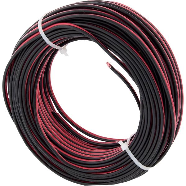 Luidsprekersnoer - 2 x 0,75 mm² - 25 m - rood-zwart