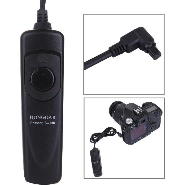 RS-80N3 afstandsbediening schakelaar ontspankabel voor Canon 50DII / 50DIII / D60 / 40D / 30D / 20D / 10D / 5D / D50 (zwart)