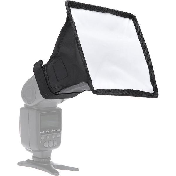 Portable Flash Folding Soft Box, Zonder flitslichthouder, Afmeting: 15 x 17 cm (zwart + wit)