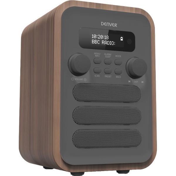 Denver DAB-48GREY - DAB radio - FM Radio - Bluetooth - Grijs