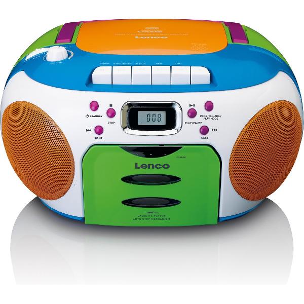 Lenco SCD-971 - Radio CD-speler met cassette speler - Kids