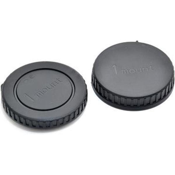 Caruba LB-NI2 Nikon bodydop + Nikon achterlensdop 1