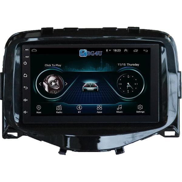 Navigatie radio Citroen C1 Peugeot 108 Toyota Aygo, Android 8.1, 7 inch scherm, GPS, Wifi,