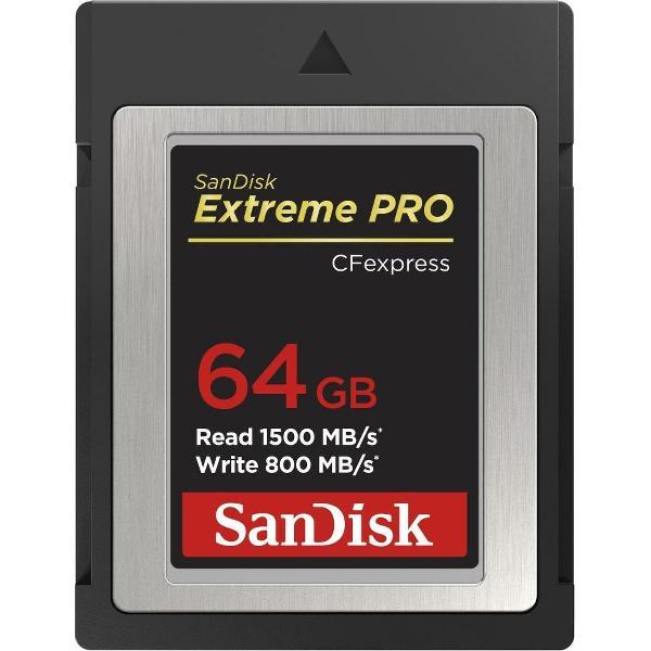 SanDisk CF Extreme PRO CFexpress 64GB, Type B, 1500MB/s Read, 800MB/s Write
