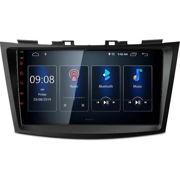 Android 9.0 Suzuki Swift 2011- 2017 autoradio met navigatie pasklaar met stuurbediening behoudt
