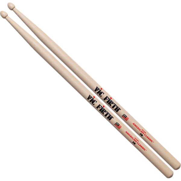 Vic Firth 2B Sticks, American Classic, Wood Tip
