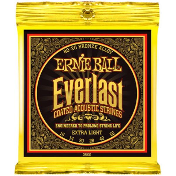 EB2560 10-50 Everlast Coated 80/20 Bronze Extra Light