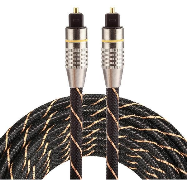 ETK Digital Optical kabel 3 meter / toslink audio male to male / Optische kabel nylon series - zwart