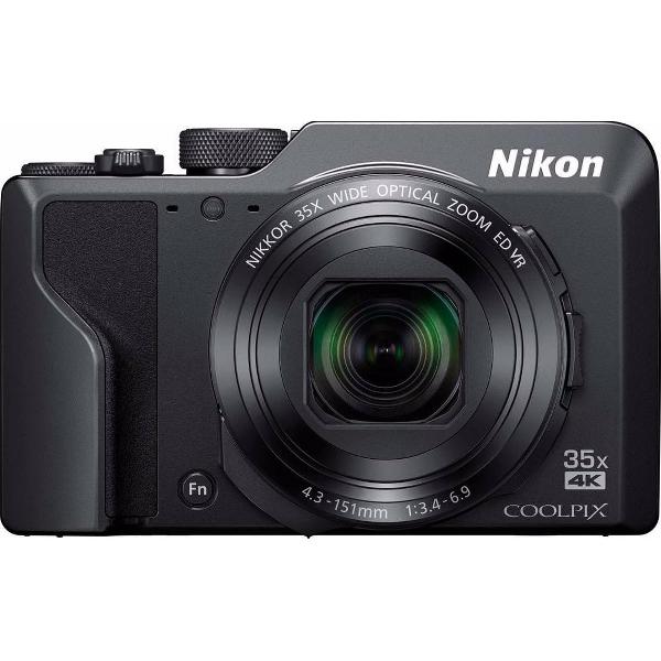 Nikon compact camera COOLPIX A1000 (zwart) Incl. Tas + 16GB
