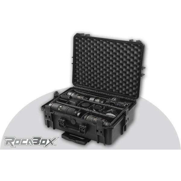 Rocabox - Universele trolley camera koffer - Waterdicht IP67 - Zwart - RW-5035-19-BCTR - Camera inleg