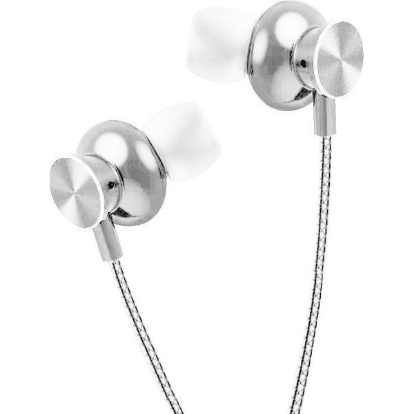 Langsdom Q10 USB-C / Type-C metalen magnetische in-ear bedrade oortelefoon (wit)