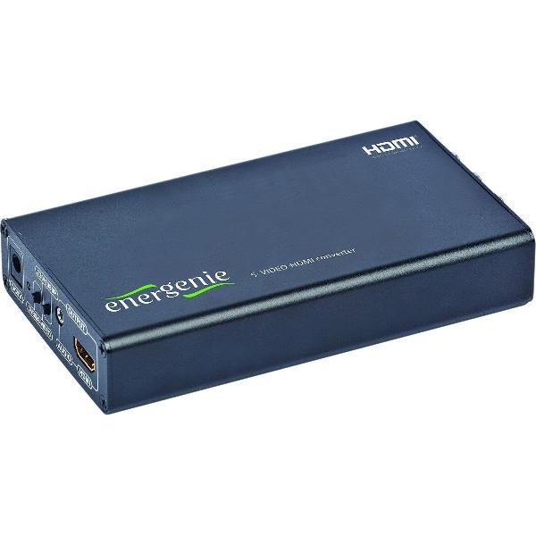 Energenie Tulp Composiet AV en S-VHS naar HDMI converter / zwart