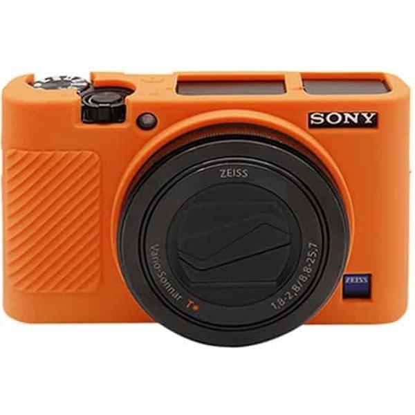 PULUZ zachte siliconen beschermhoes voor Sony RX100 III / IV / V (oranje)