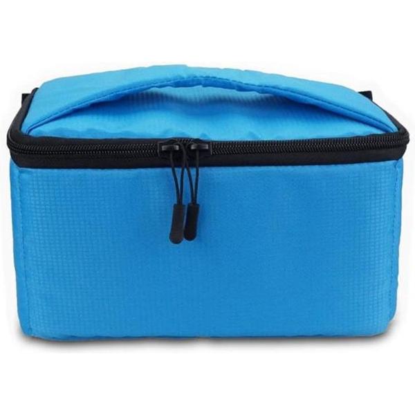 EDAL Waterbestendige DSLR Gevoerde insteekhoes Waterdichte ritssluiting Verwijderbare cameratassen voor scheidingswanden (blauw)