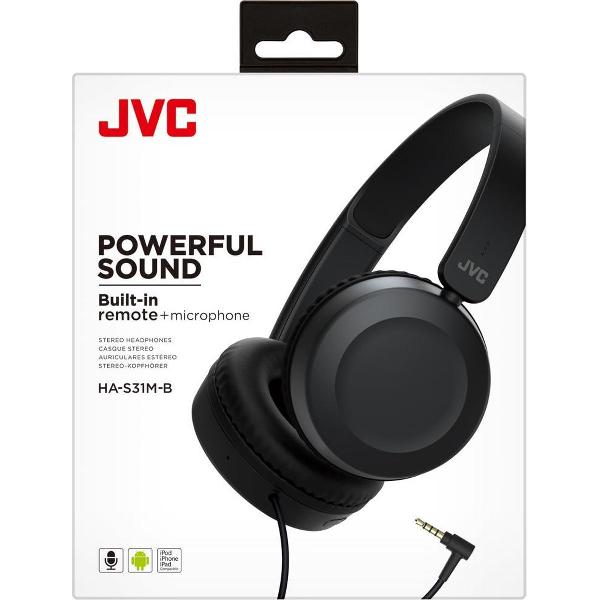 JVC HA-S31M - On-ear koptelefoon - Zwart