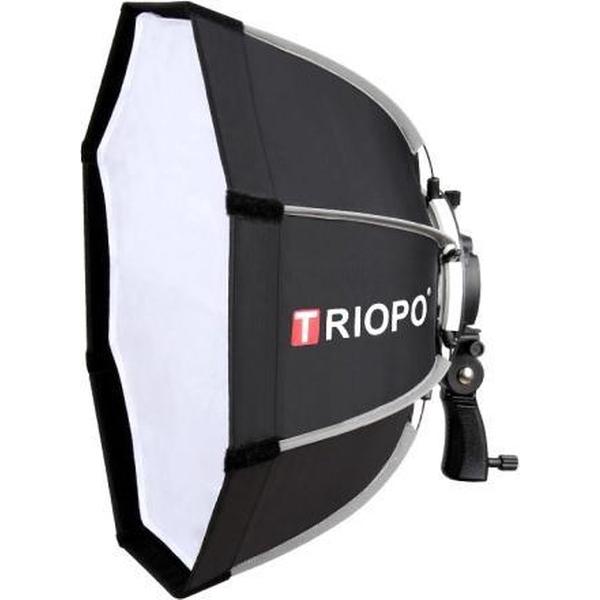 TRIOPO KS90 90cm Dome Speedlite Flash Octagon Parabolische Softbox Diffuser met beugelmontage Handvat voor Speedlite