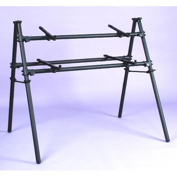 2D-120B keyboardstand voor 2 Keyboards zwart