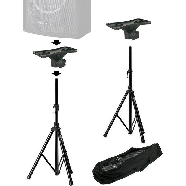 Speakerstandaards met plateaus - complete set