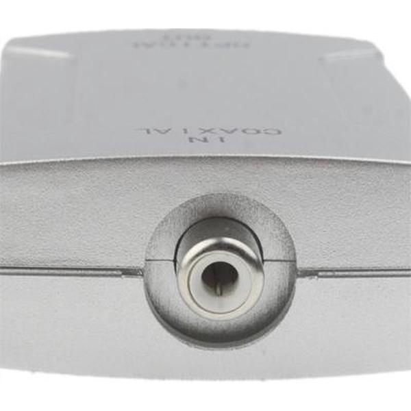Coaxiaal naar Toslink Audio Signal Converter (Coaxiaal in, Toslink uit)